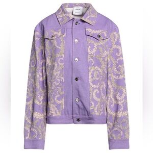 KOCHÉ x Pucci lavender denim jacket with two chest pockets